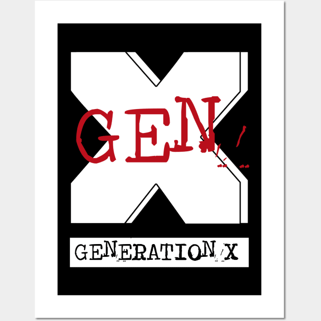 Generation (Gen) X Wall Art by Tizzime 